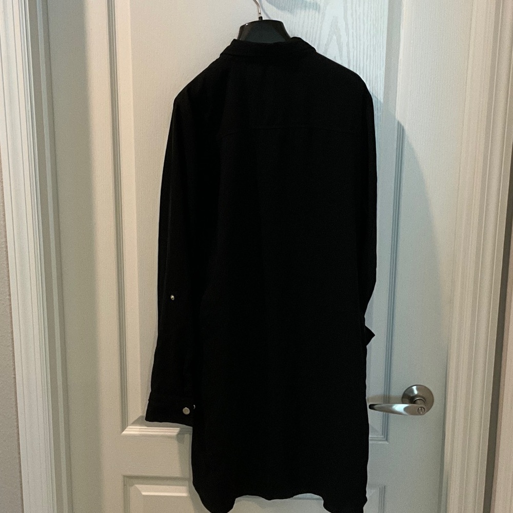 Guess Black Collared Shirt Dress - Picture 5 of 5